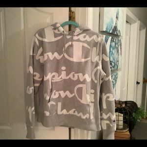 Champion Light Gray Hoodie